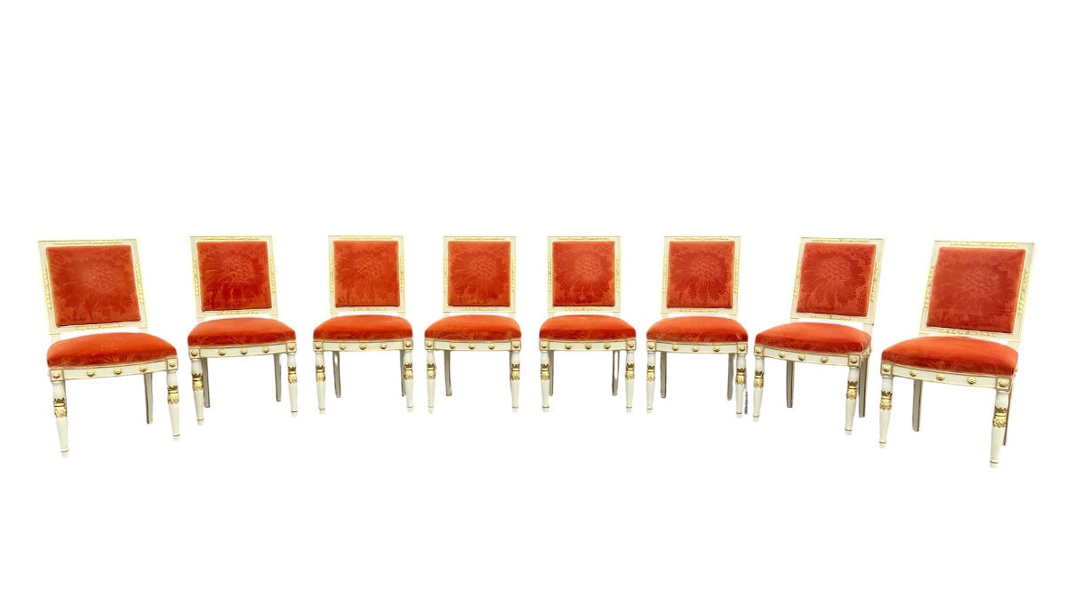 8 Empire-style Chairs In The Jacob Style-photo-2