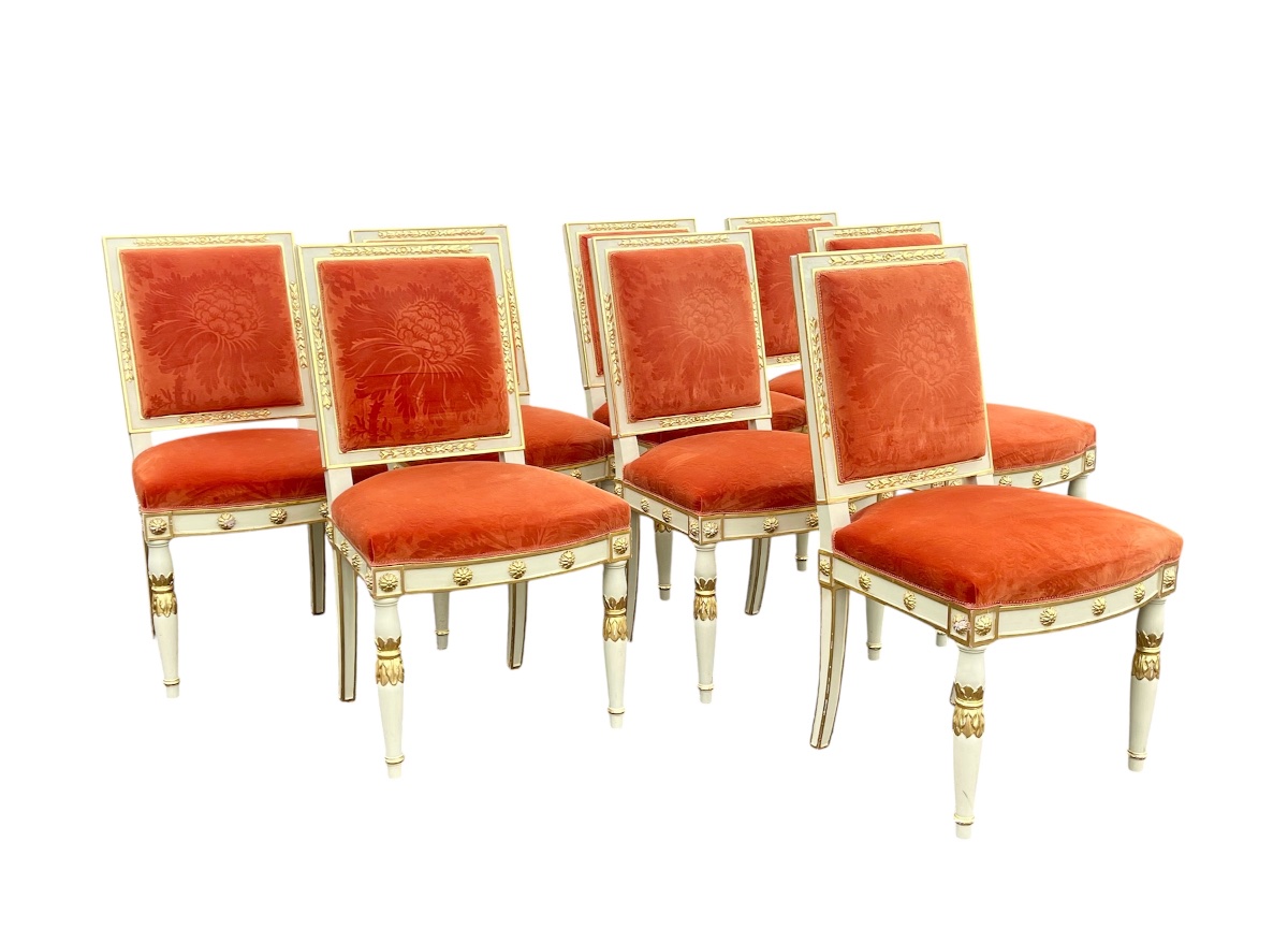 8 Empire-style Chairs In The Jacob Style-photo-3