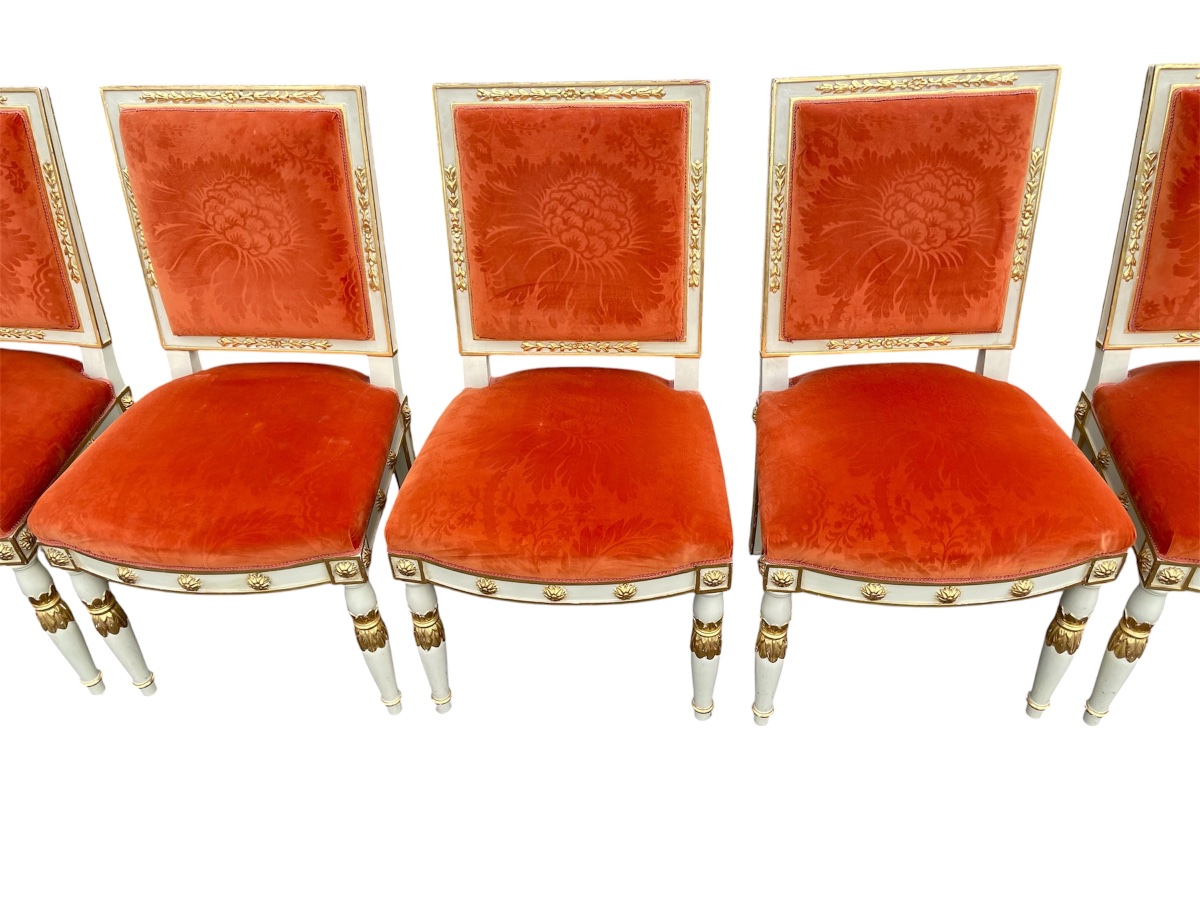 8 Empire-style Chairs In The Jacob Style-photo-5