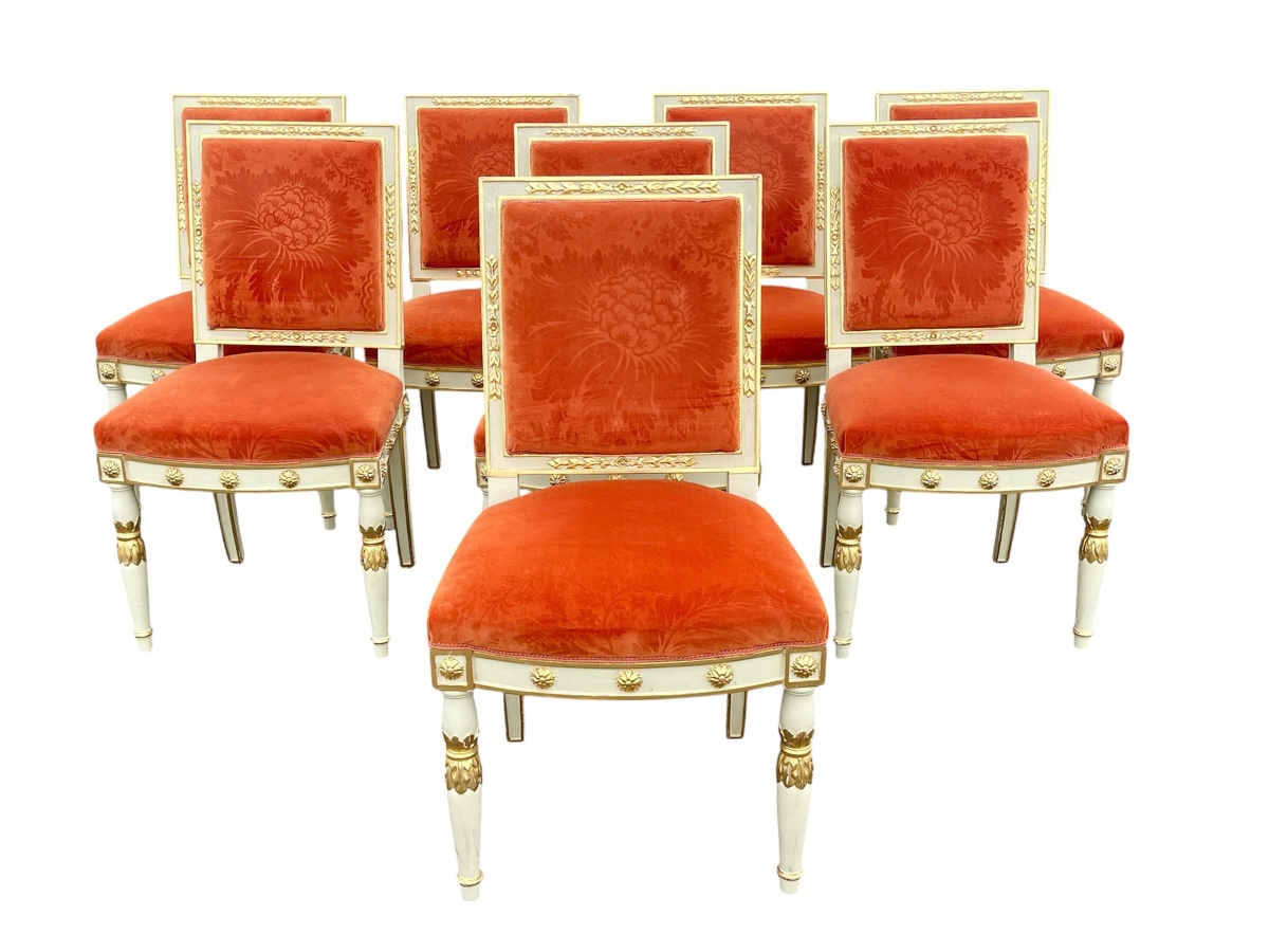 8 Empire-style Chairs In The Jacob Style