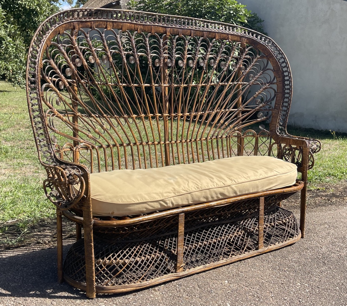 Rare, Large Emmanuelle Sofa-photo-3