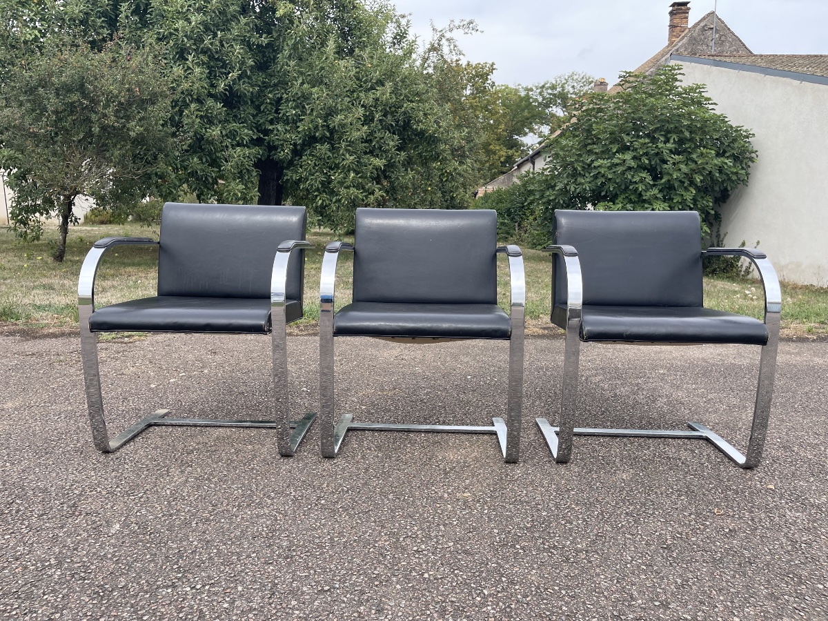 KNOLL - 3 Fauteuils BRNO-photo-2
