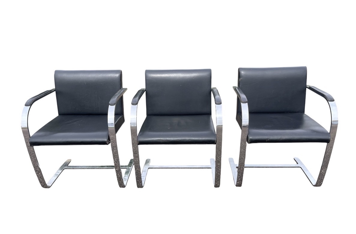 KNOLL - 3 Fauteuils BRNO