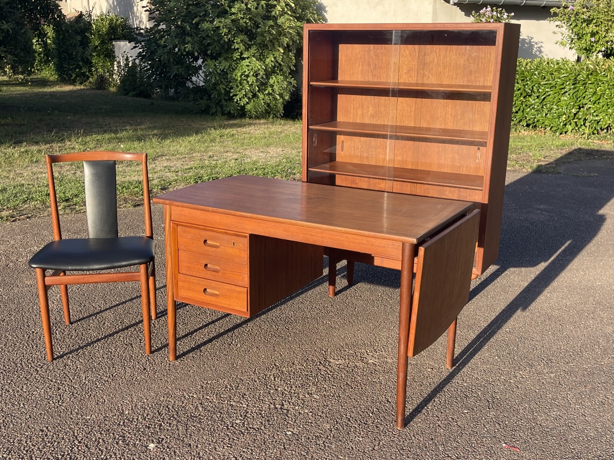 Børge MOGENSEN -  Bibliothèque / Vitrine Scandinave modèle 129-photo-8