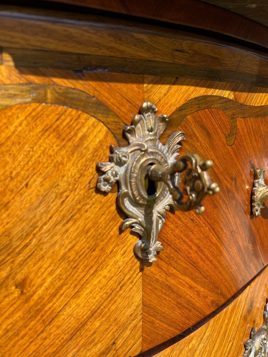 Charles CHEVALLIER - Commode Louis XV en Marqueterie-photo-3