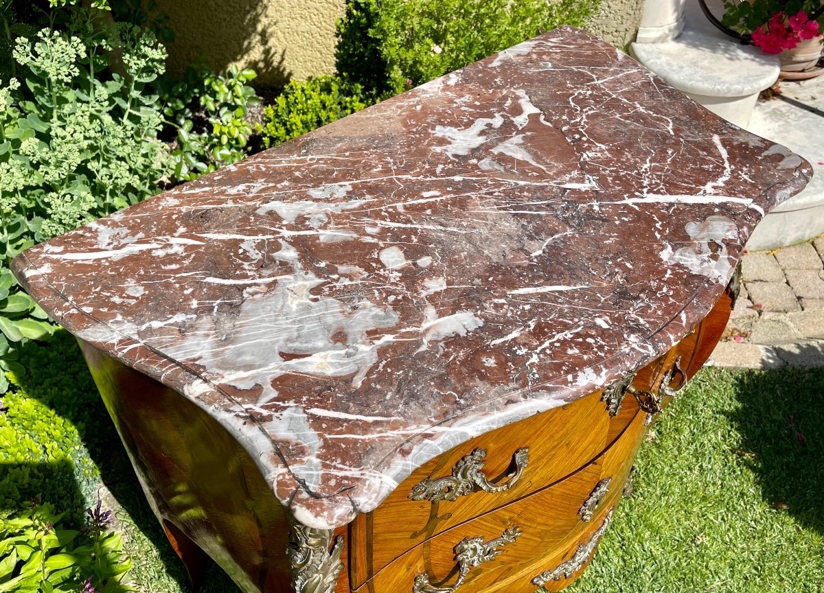 Charles CHEVALLIER - Commode Louis XV en Marqueterie-photo-2