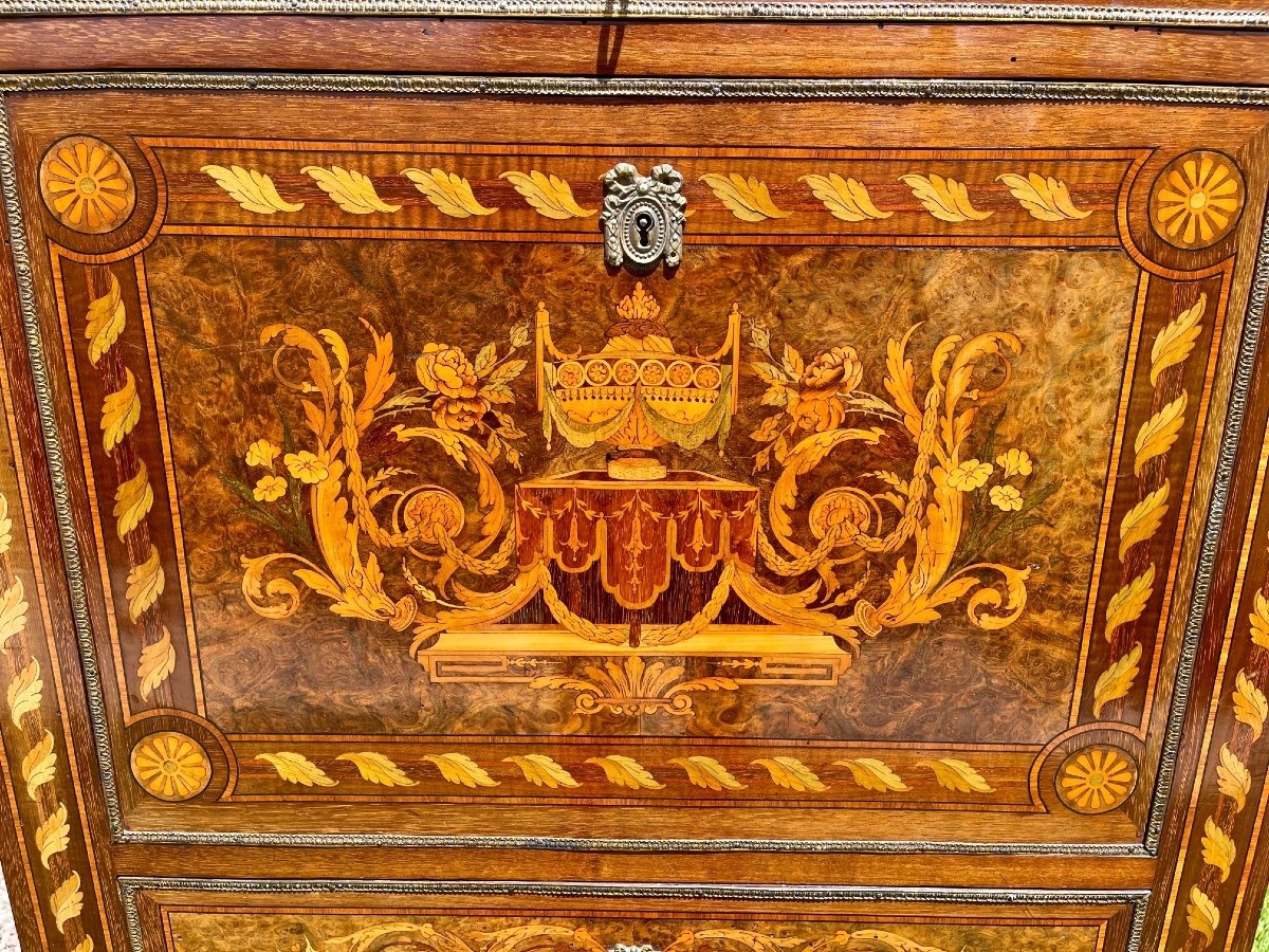 Napoleon III-era Marquetry Secretary Desk-photo-3