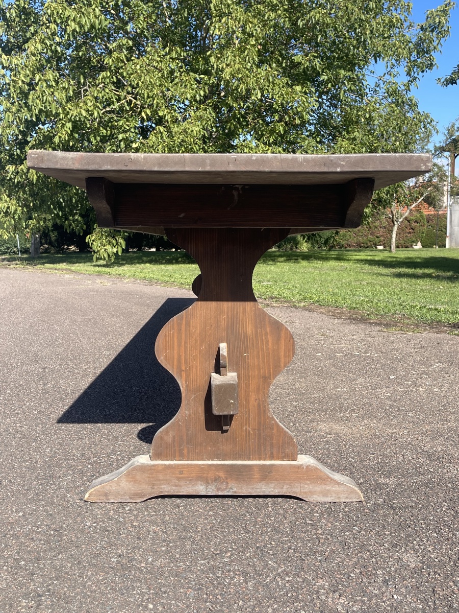 Grande Table de Ferme et ses Bancs, L 5m02-photo-4
