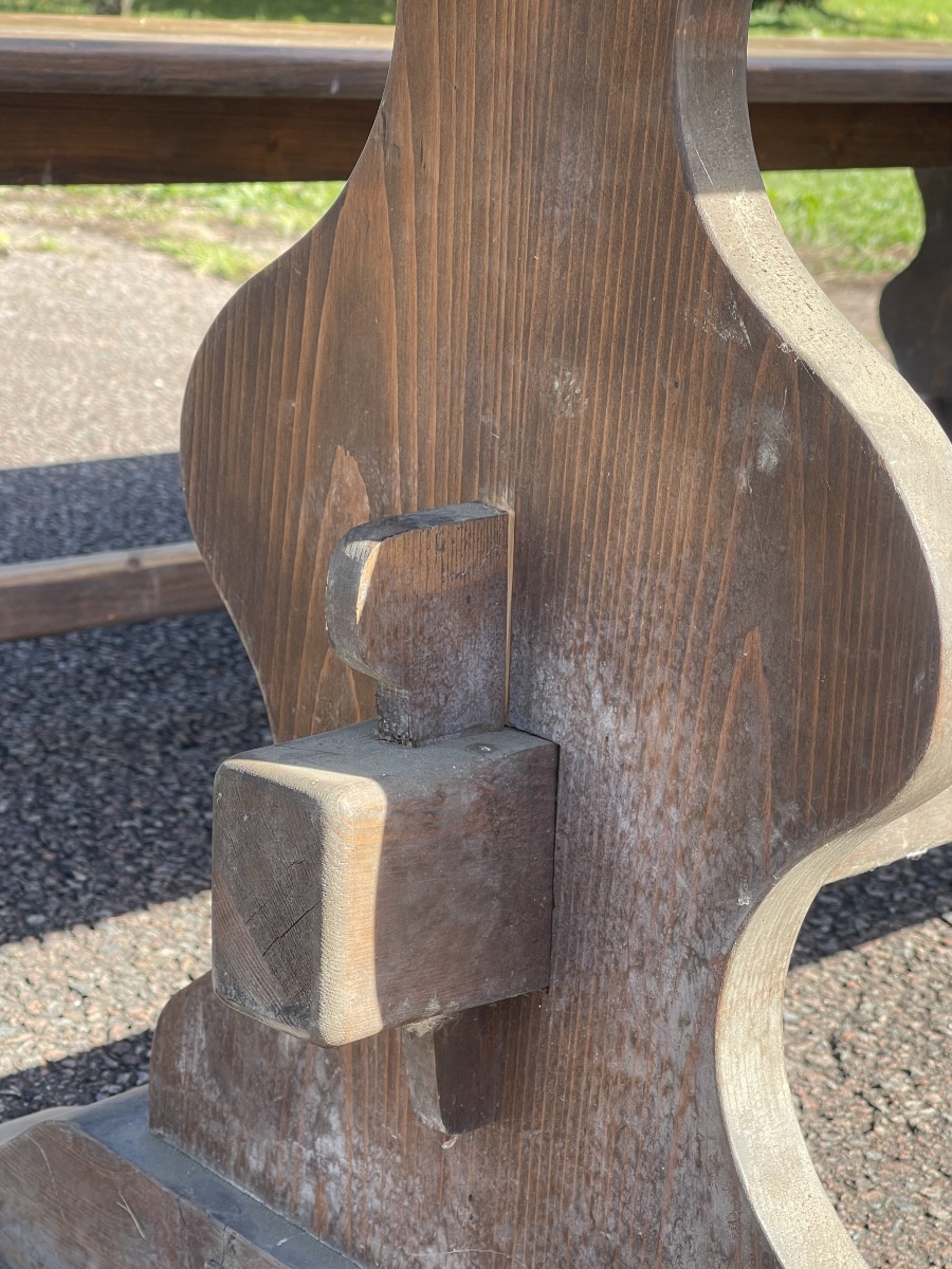 Grande Table de Ferme et ses Bancs, L 5m02-photo-6