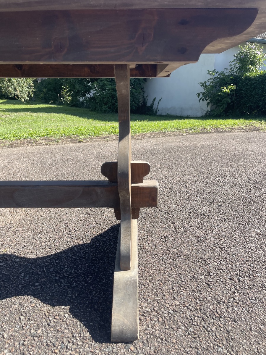 Grande Table de Ferme et ses Bancs, L 5m02-photo-7