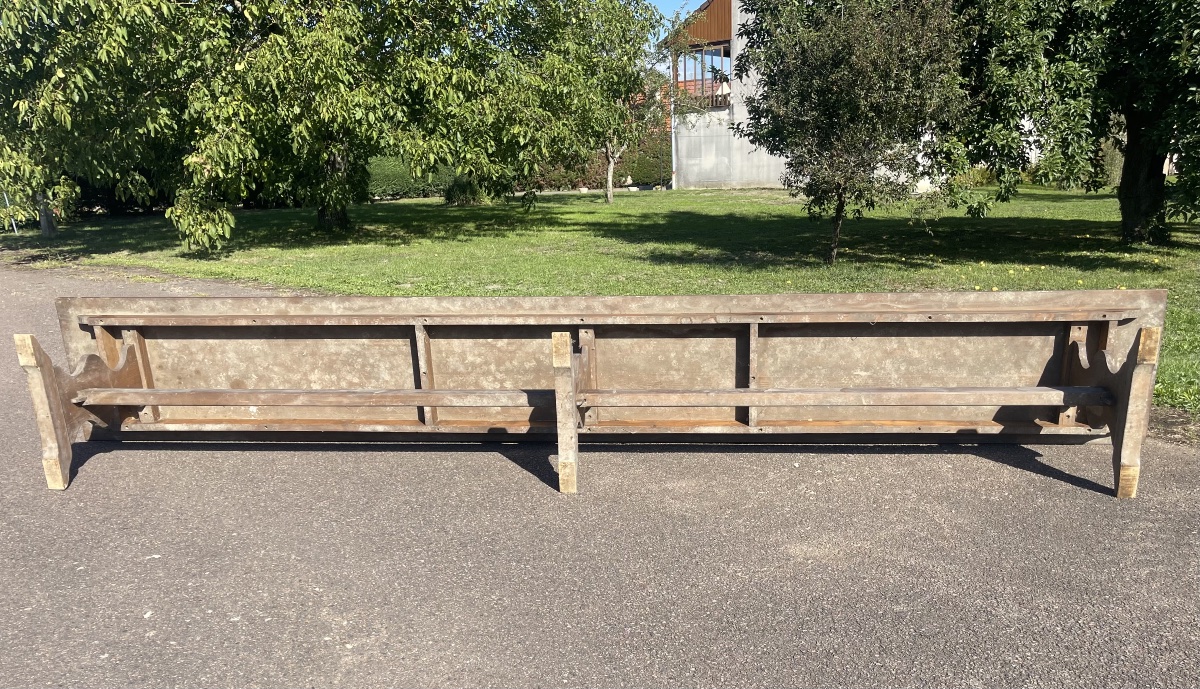 Grande Table de Ferme et ses Bancs, L 5m02-photo-8