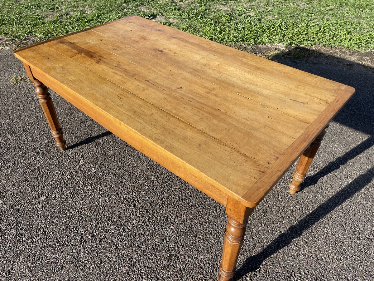 Table / Bureau en Noyer Style Louis Philippe-photo-1