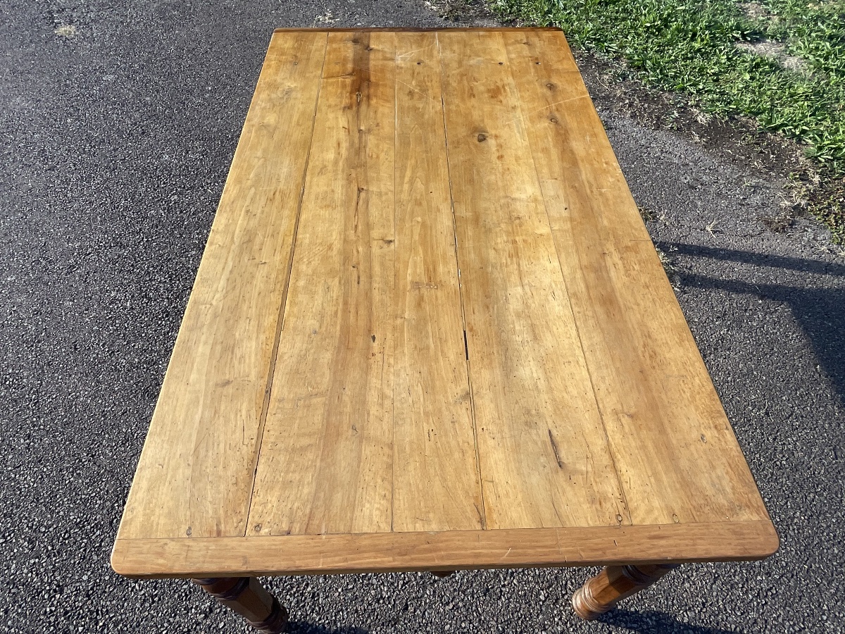 Table / Bureau en Noyer Style Louis Philippe-photo-2