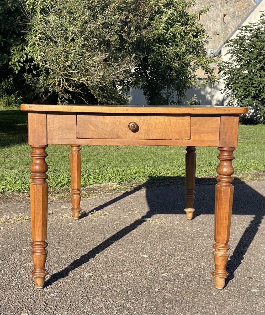 Table / Bureau en Noyer Style Louis Philippe-photo-3