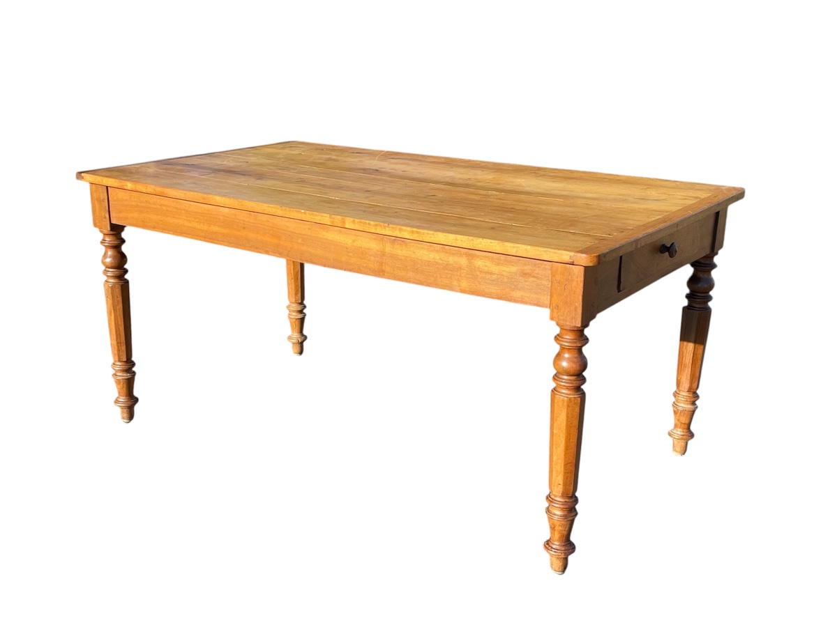 Table / Bureau en Noyer Style Louis Philippe