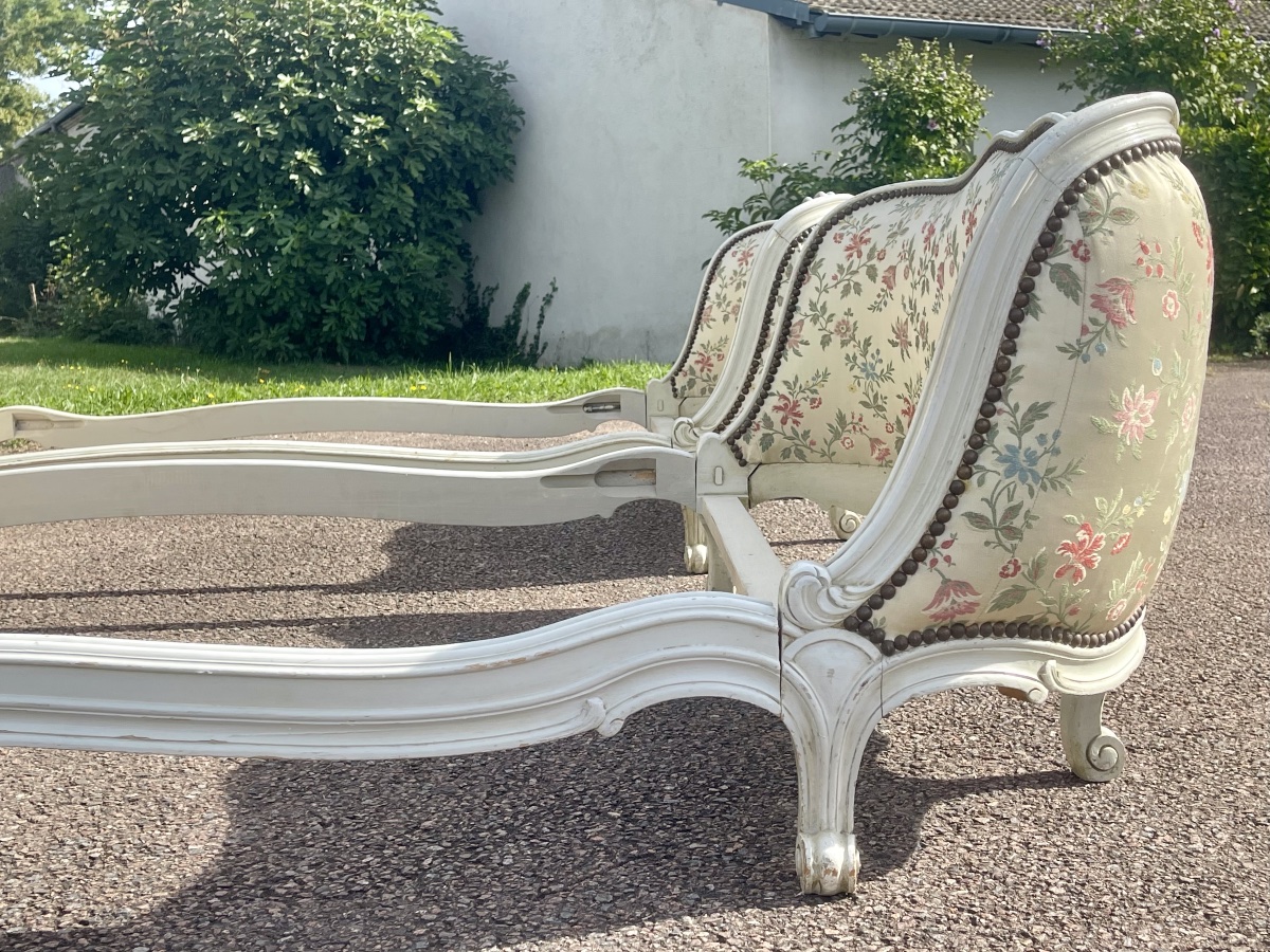 Pair Of Lacquered Louis XV-style Beds-photo-6