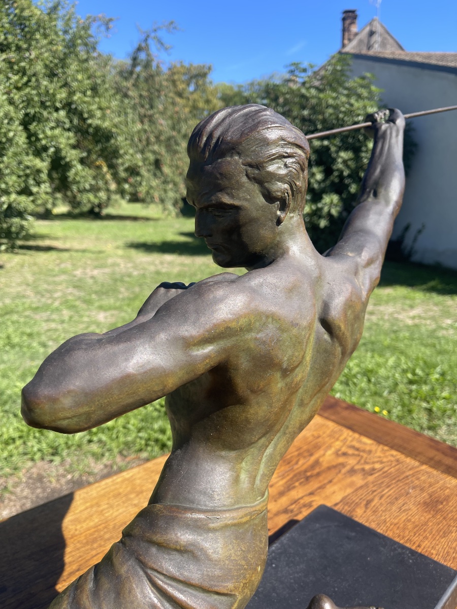 Attributed To Jean De Roncourt - *le Chasseur* By Régule-photo-7