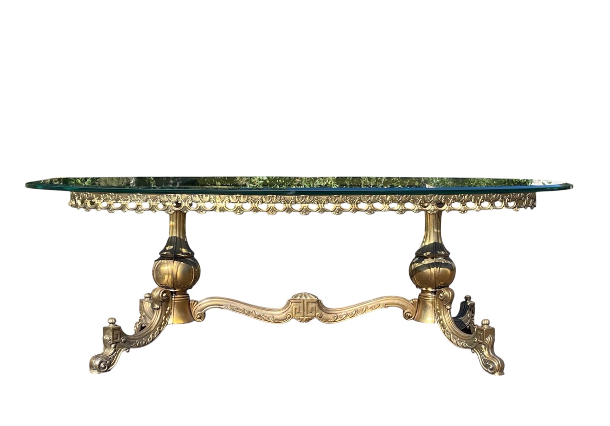 Bronze Coffee Table / Living Room Table-photo-2