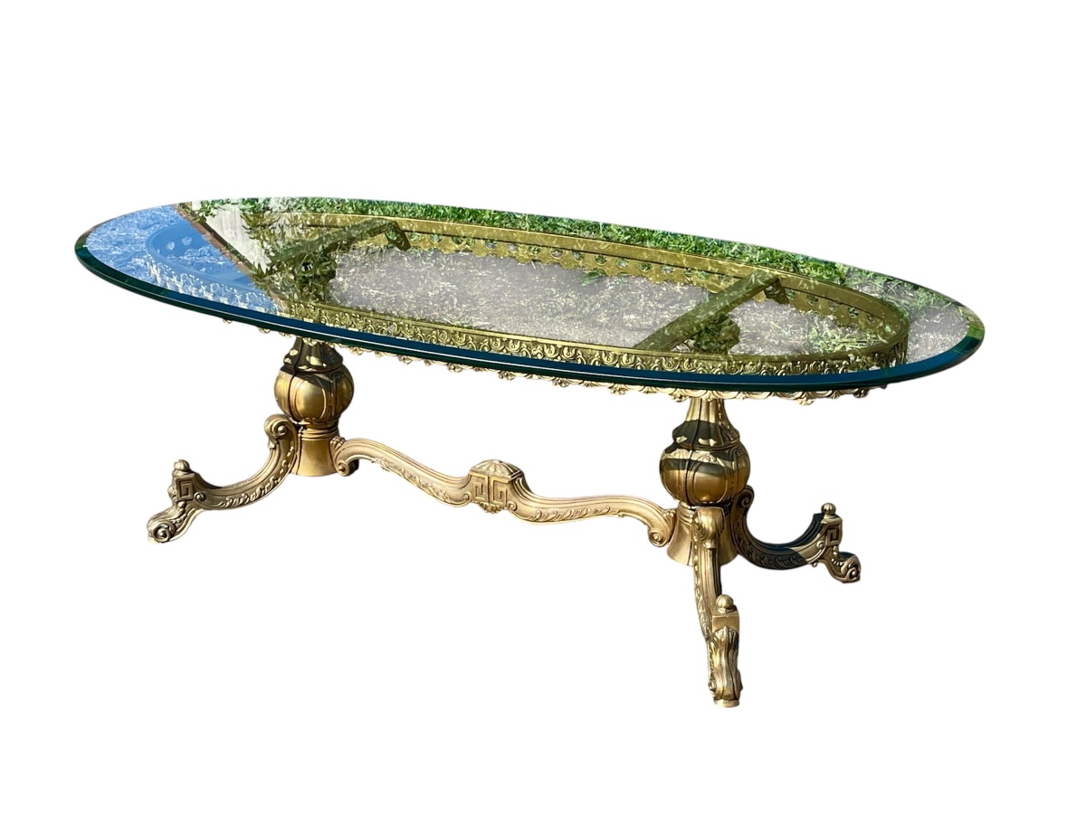 Bronze Coffee Table / Living Room Table-photo-3