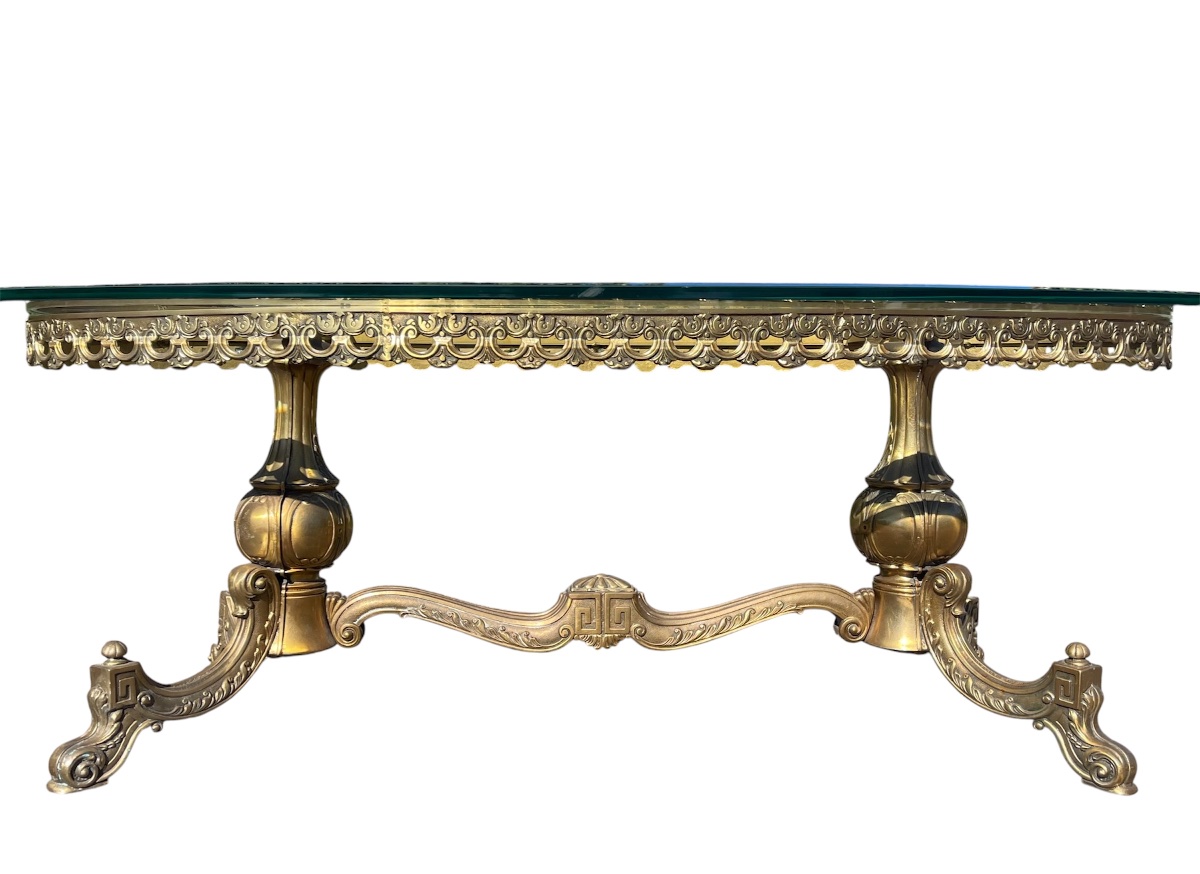 Bronze Coffee Table / Living Room Table-photo-4