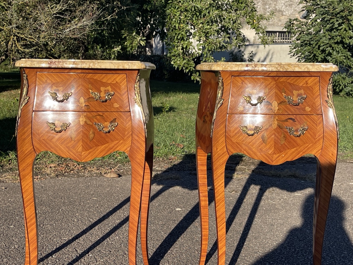 Paire de Chevets Style Louis XV -photo-3