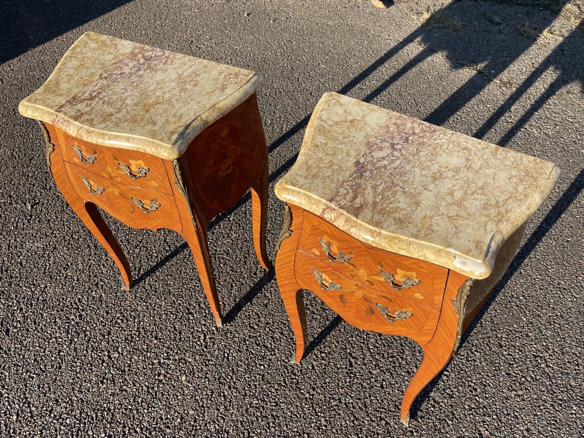 Paire de Chevets Style Louis XV -photo-3