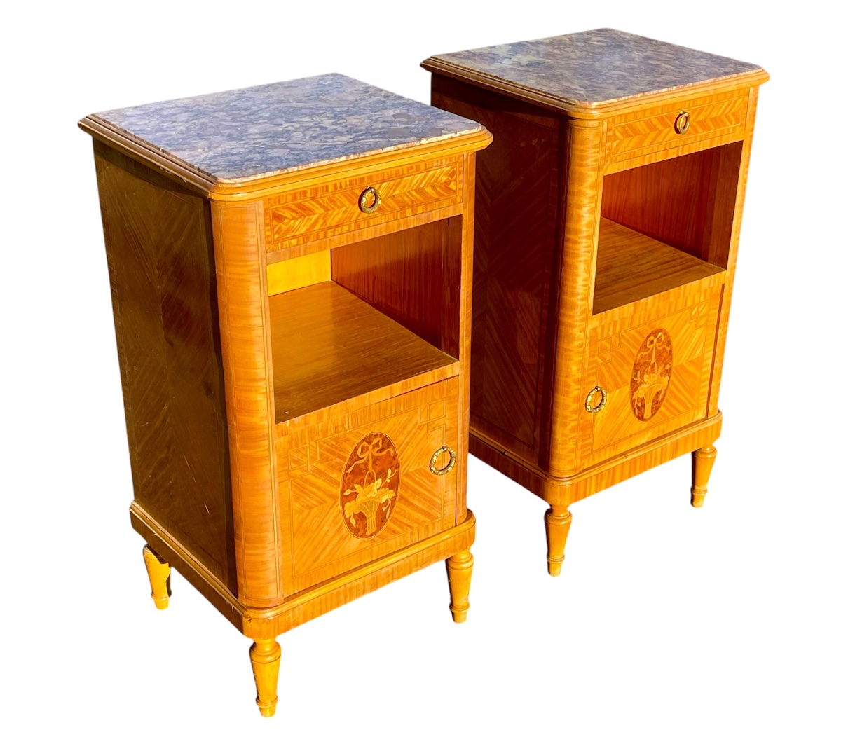 Paire de Chevets Style Louis XVI-photo-2