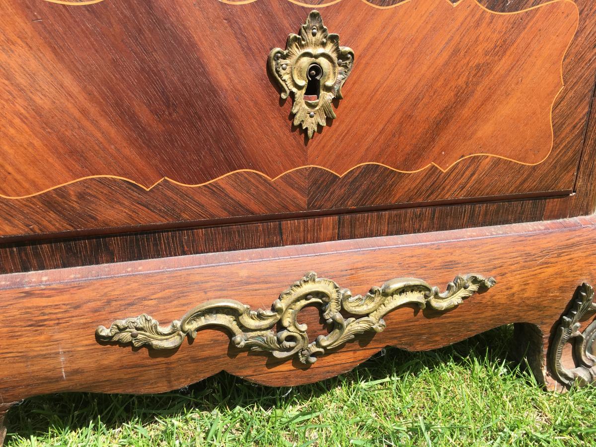 Marquetry And Bronze Cabinet -photo-4