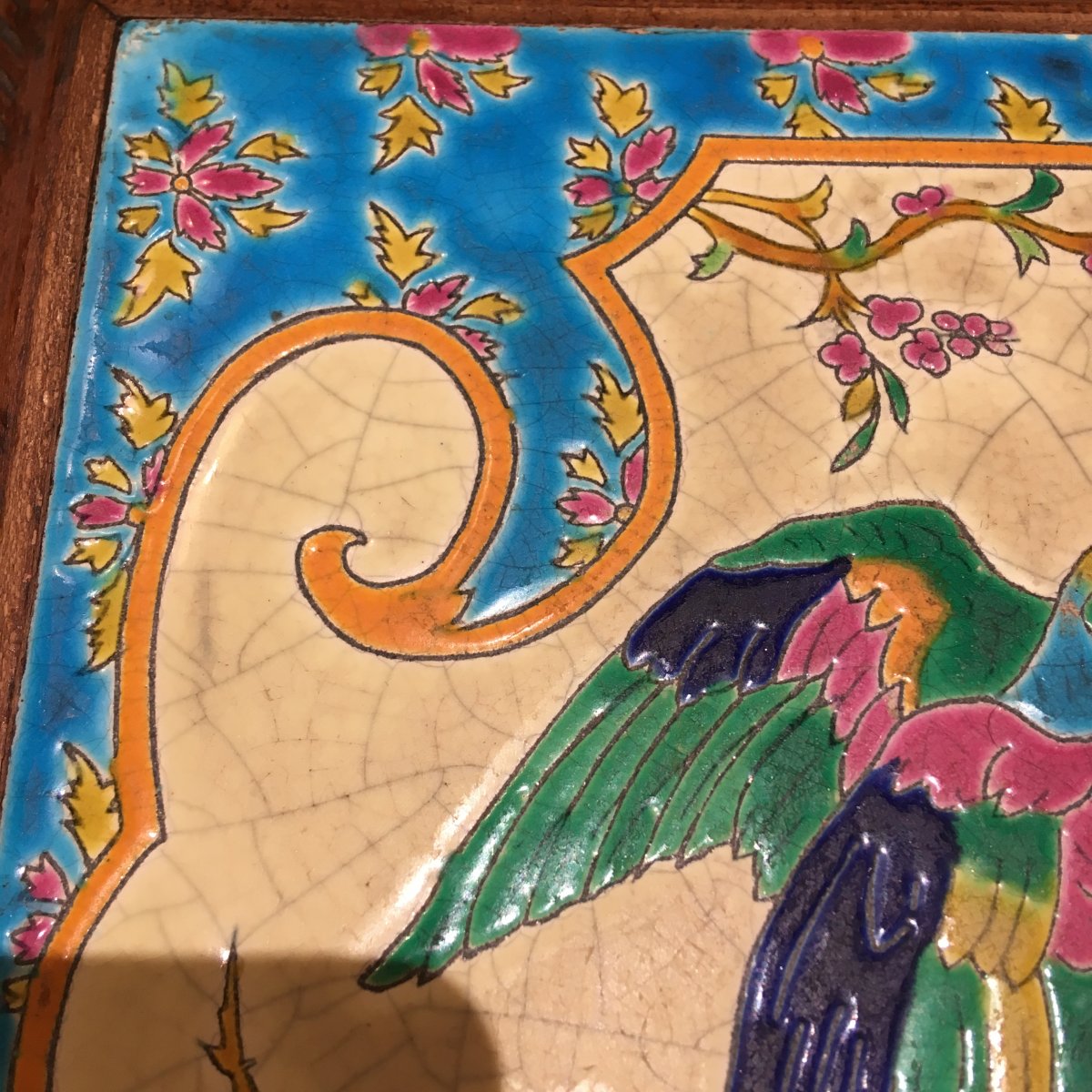 Musical Trivet With Longwy Enamels-photo-1