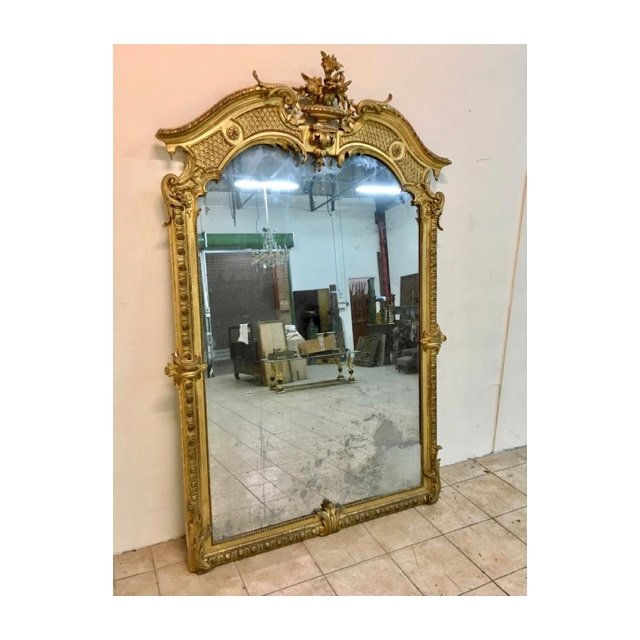 Grand Miroir Doré Napoléon III - XIXe