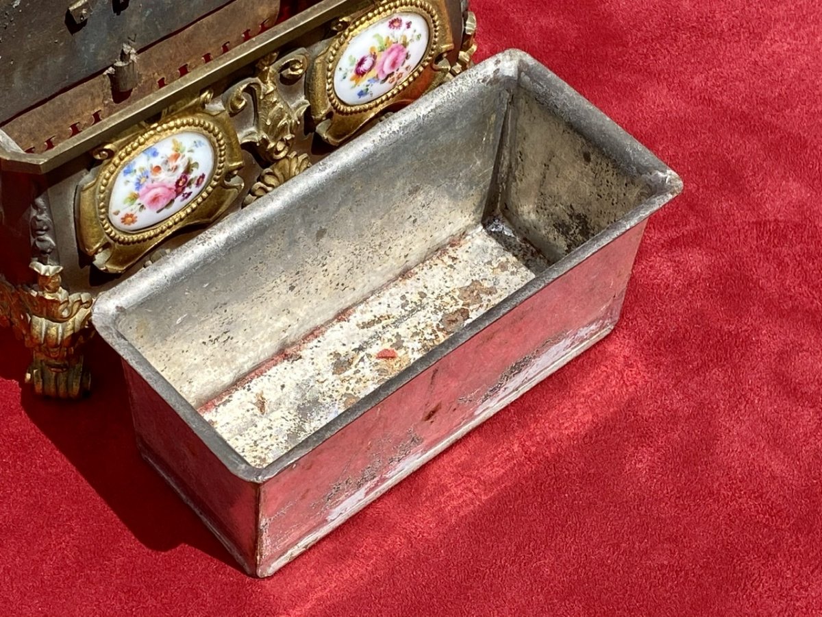 Jewelry Box In Bronze And Porcelain-photo-4