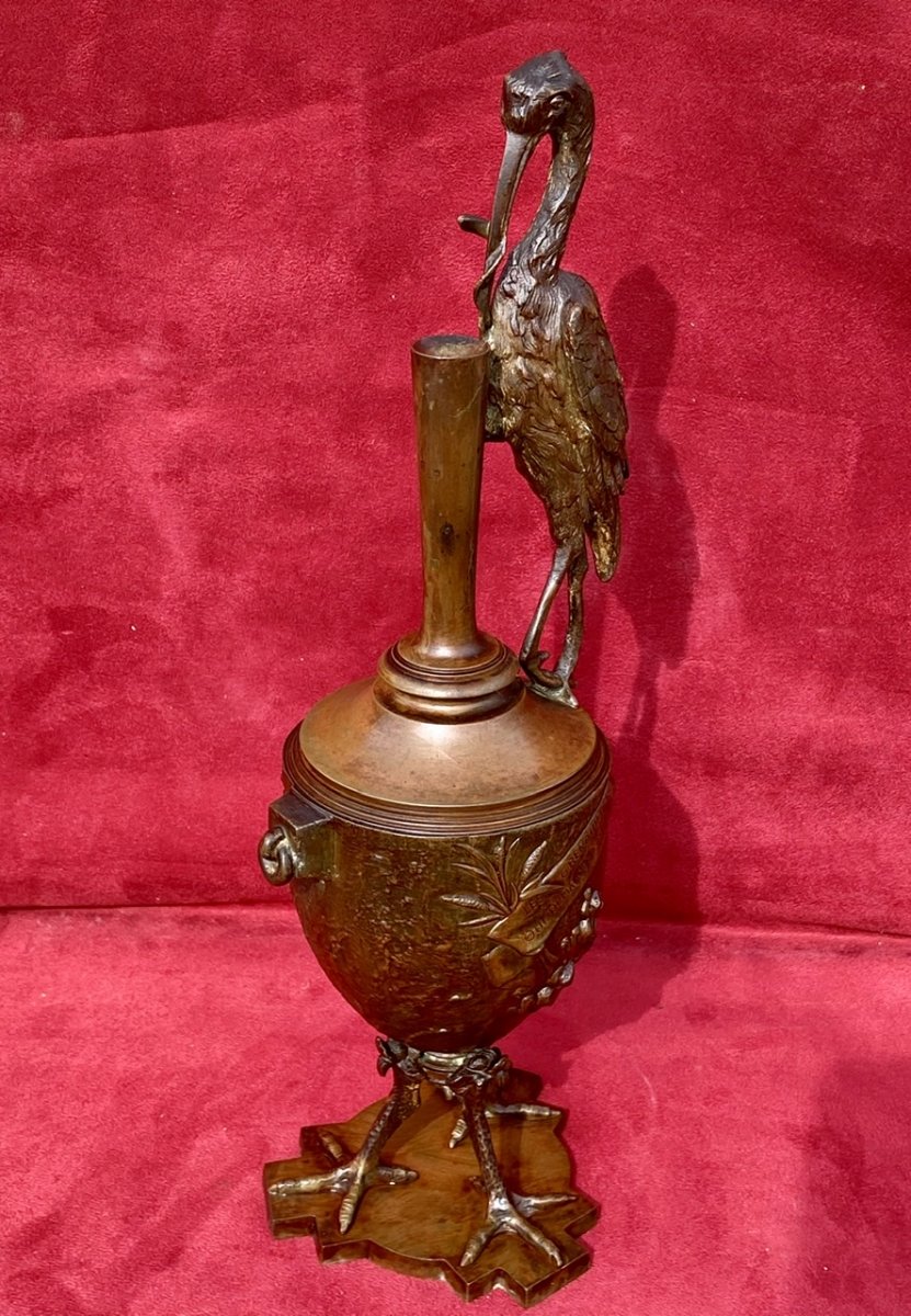 Auguste De Wever - Bronze « Les Grenouilles qui Demandent un Roi » J. De La Fontaine