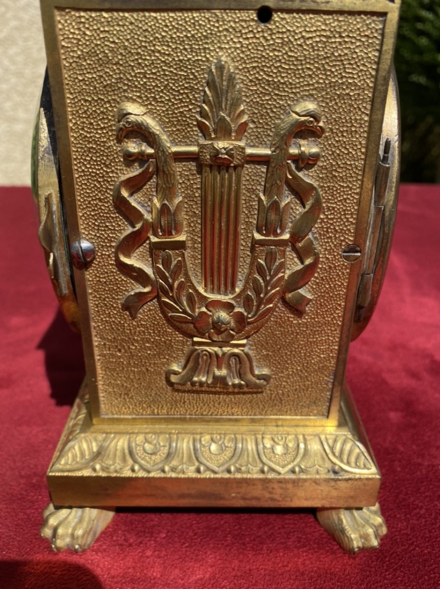 XVIIIe - Pendule D’officier / de Carrosse en Bronze Époque L XVI -photo-1