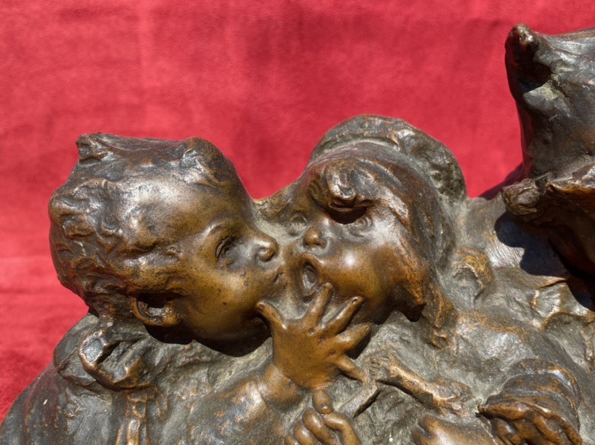 JUAN CLARA - Bronze, 6 Bustes d’enfants riants-photo-4