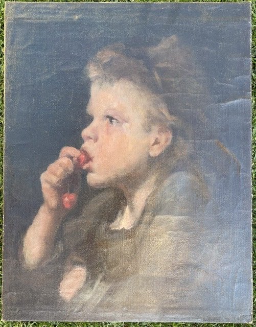 Repro. By Auguste Boulard - The "little Girl With Cherries"