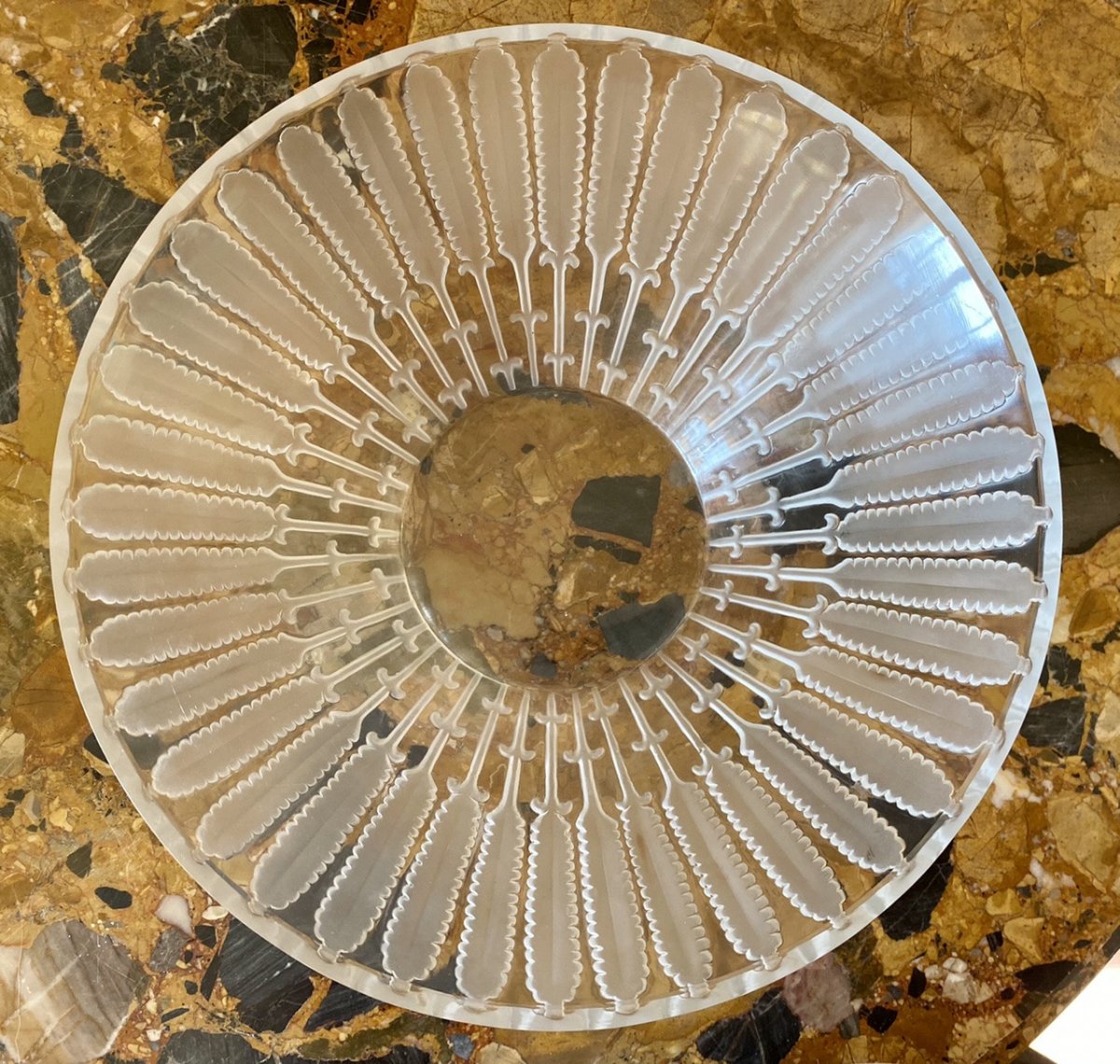LALIQUE Cristal France - Coupe aux Épis de Blé -photo-2