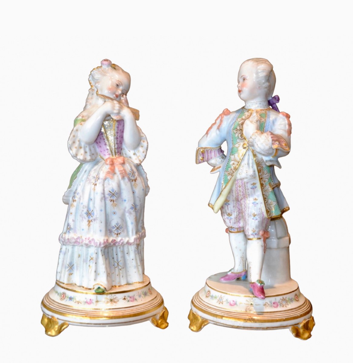 Marquis & Marquise en Porcelaine 