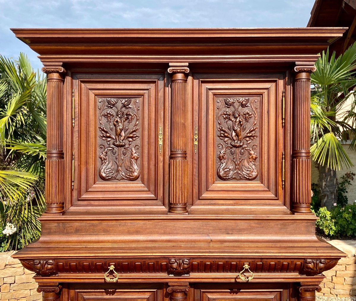 Renaissance Style Walnut Sideboard-photo-2