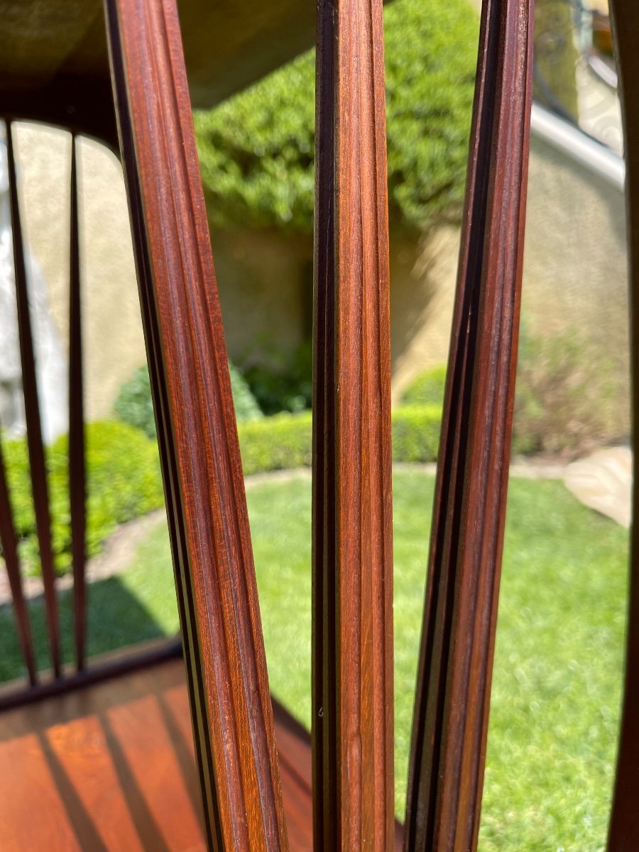 L. Majorelle - Mahogany & Art Nouveau Marquetry Little Table-photo-7