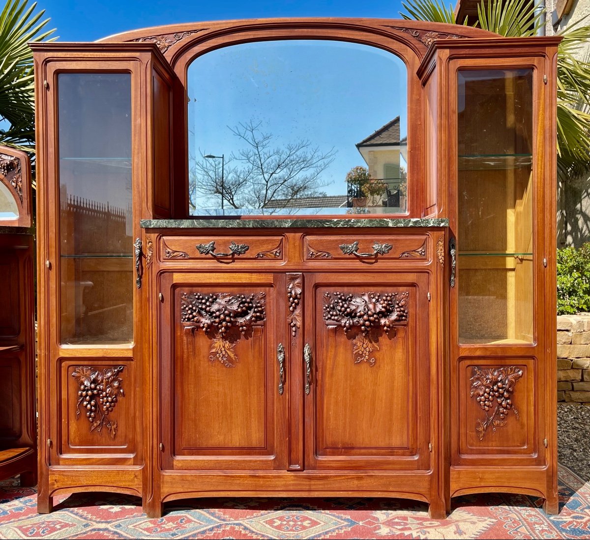 Salle à Manger Art Nouveau en Acajou -photo-3