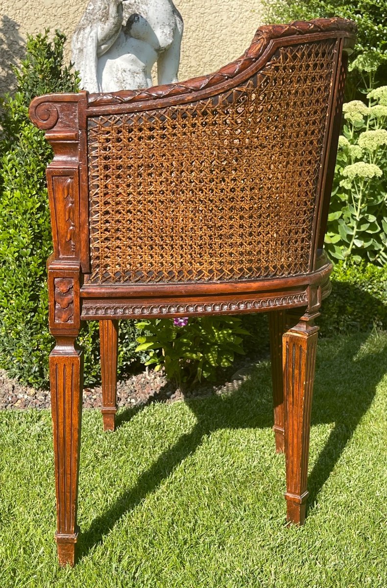 Louis XVI Style Cannage Armchair-photo-5