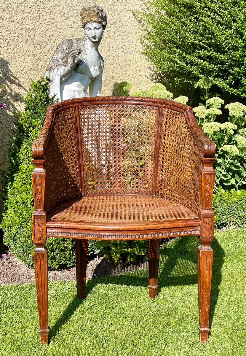 Fauteuil en Cannage Style Louis XVI