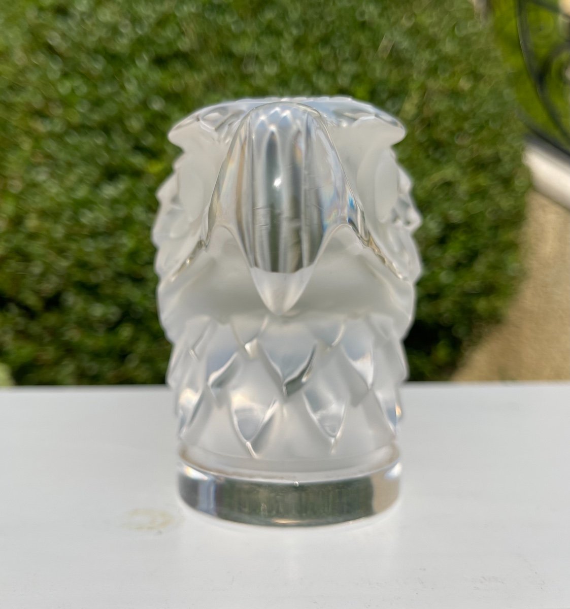 LALIQUE - Mascotte Tête D’aigle en Cristal-photo-3