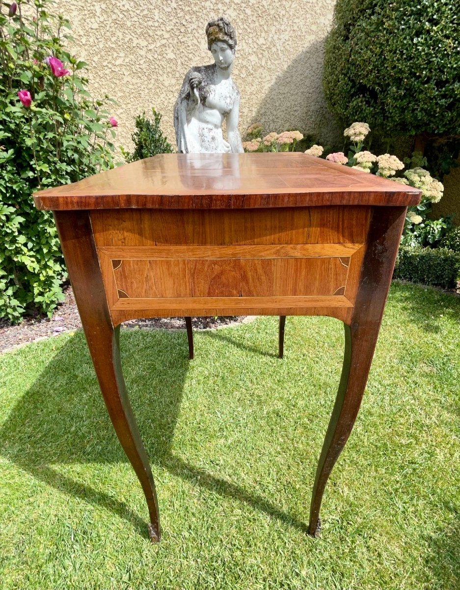 Louis XV Style Marquetry Dressing Table-photo-4