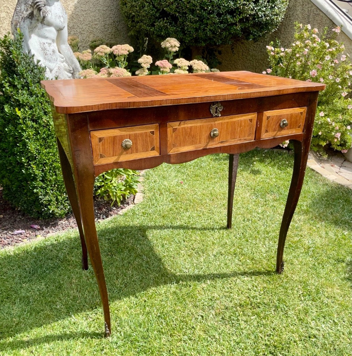 Louis XV Style Marquetry Dressing Table