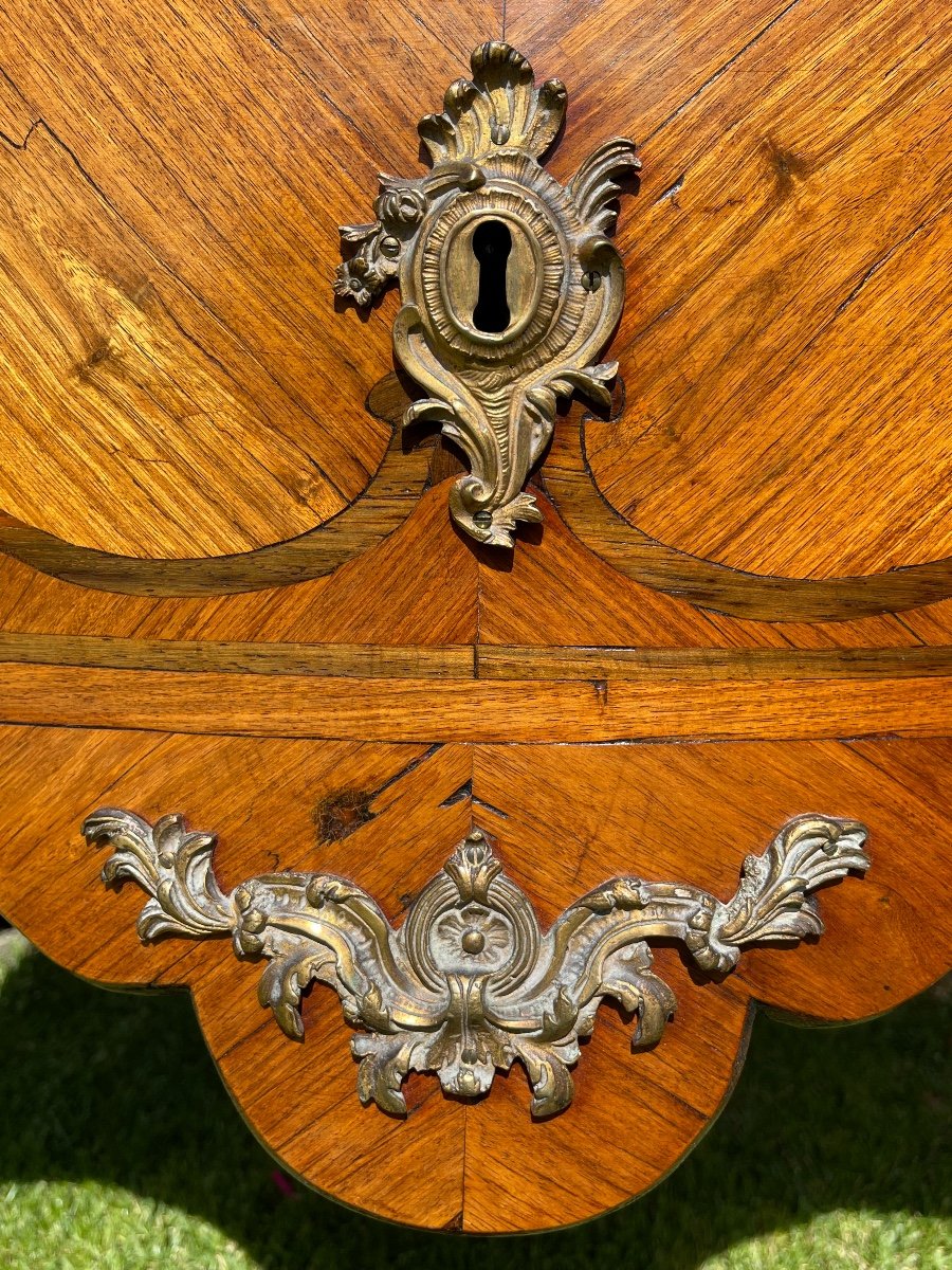 Louis XV Style Marquetry Commode-photo-4