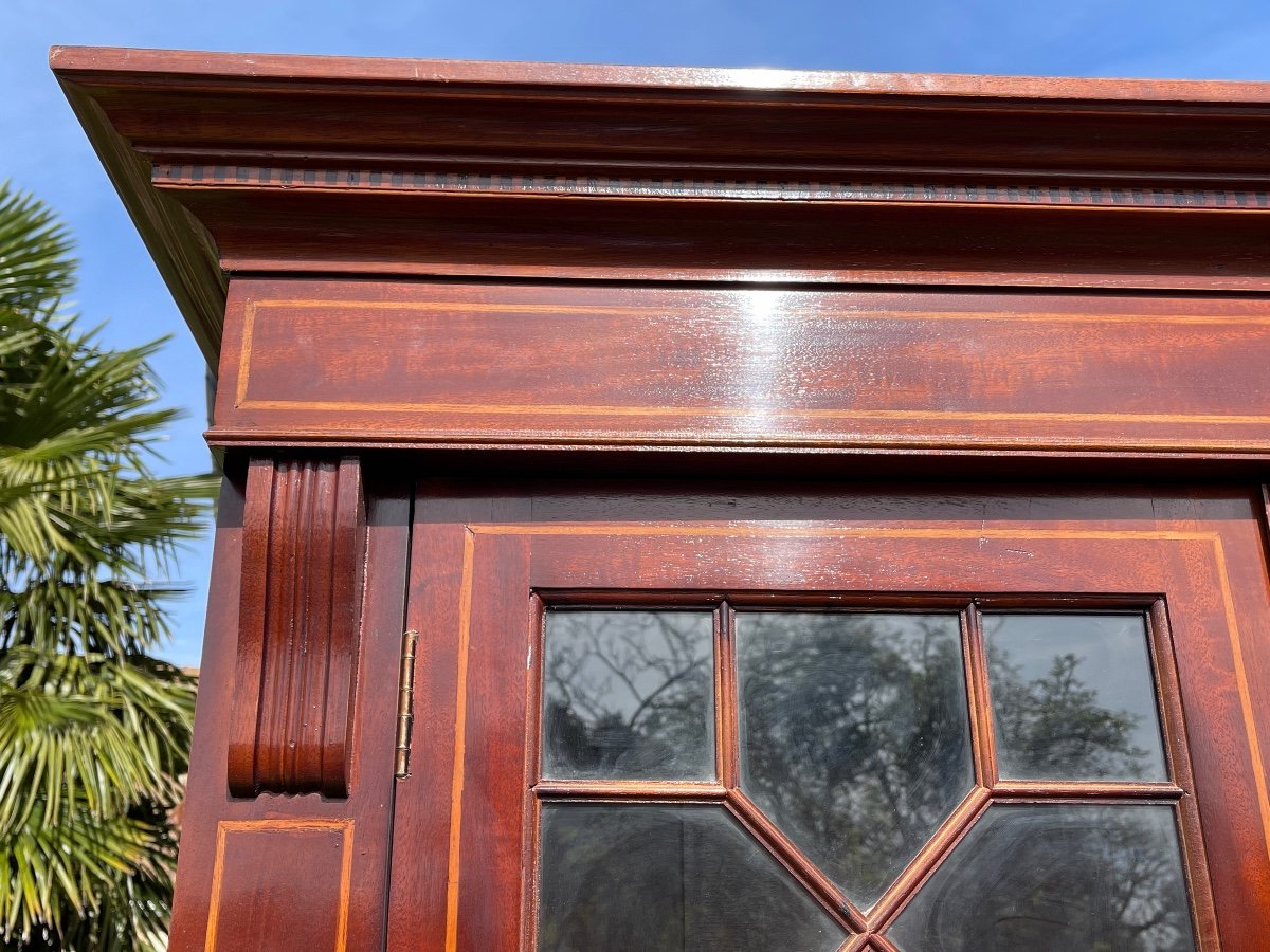English Mahogany Bookcase-photo-1