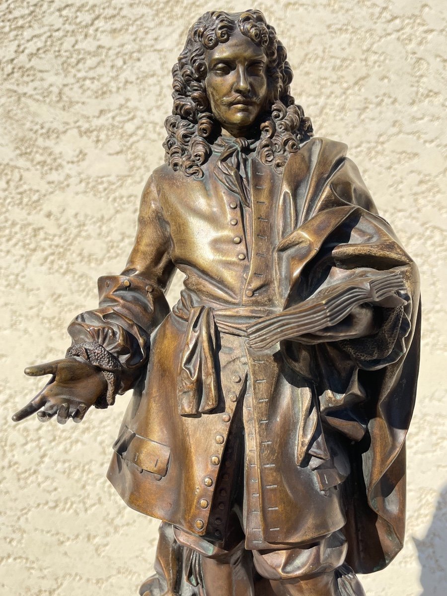 E.M. Melingue - Bronze de Molière, Susses Frères -photo-2