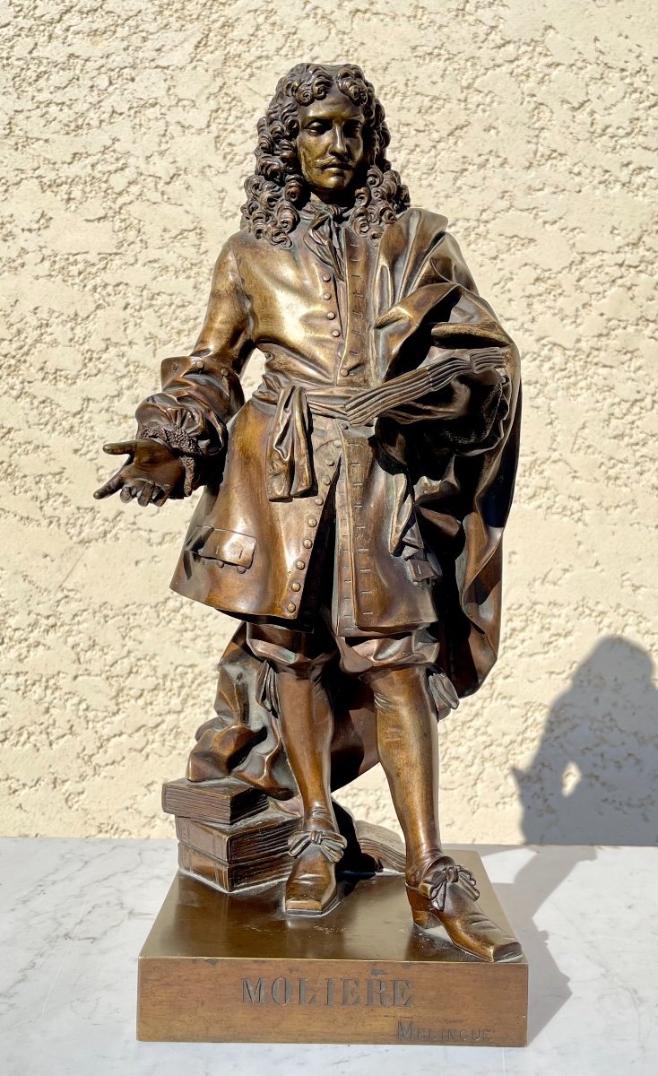 E.M. Melingue - Bronze de Molière, Susses Frères 