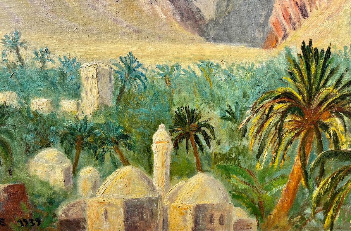 DUFRAISSE - Huile sur Toile, Paysage Marocain-photo-3